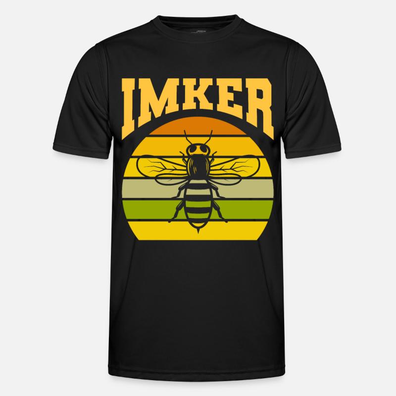 Imker Retro Vintage Geschenk Männer Funktions-T-Shirt