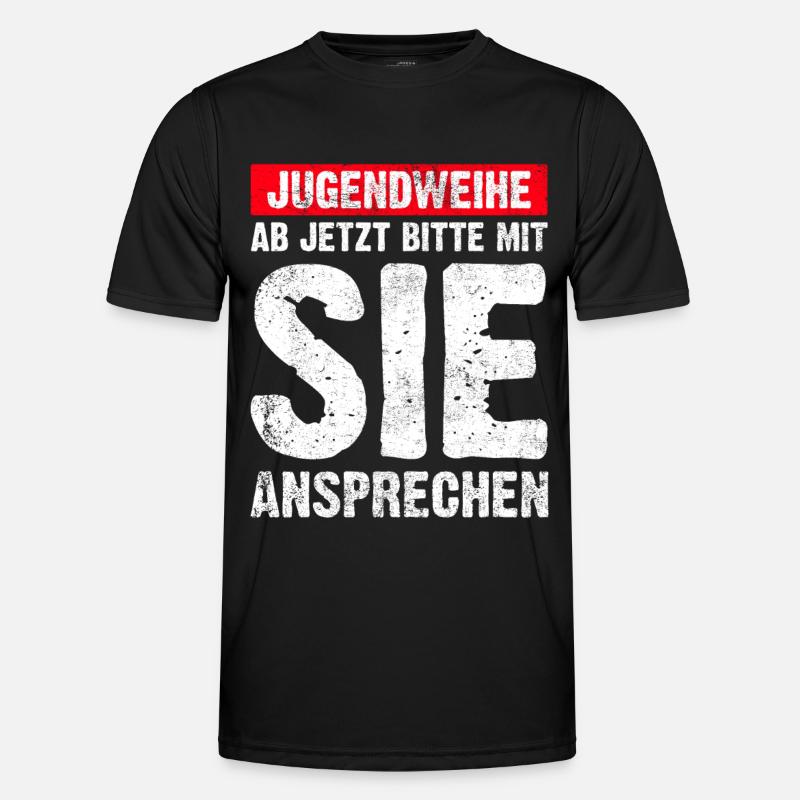 Jugendweihe Geschenkidee - Männer Funktions-T-Shirt - Schwarz