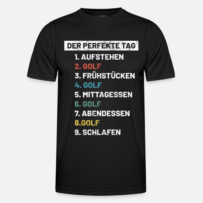 Golf | Golfer Golf Spruch Geschenkidee - Männer Funktions-T-Shirt - Schwarz