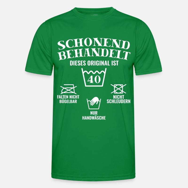 40 Geburtstag - Schonend behandelt Männer Funktions-T-Shirt