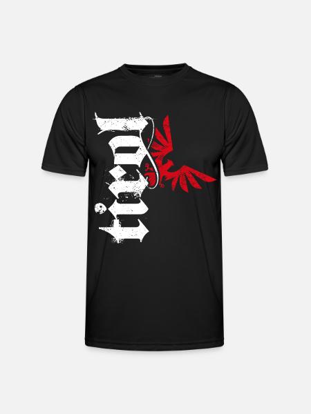 Tirol - Männer Funktions-T-Shirt - Schwarz