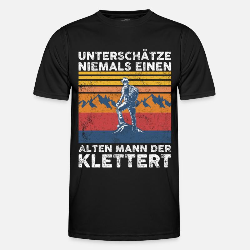 Geschenk Kletterer Boulderer klettern bouldern - Männer Funktions-T-Shirt - Schwarz