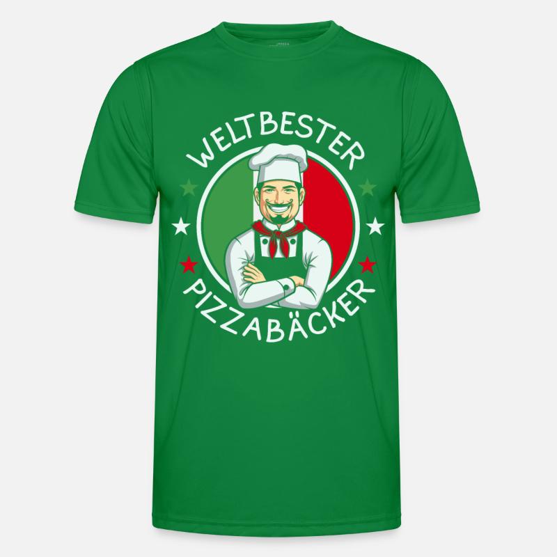 Weltbester Pizzabäcker Männer Funktions-T-Shirt