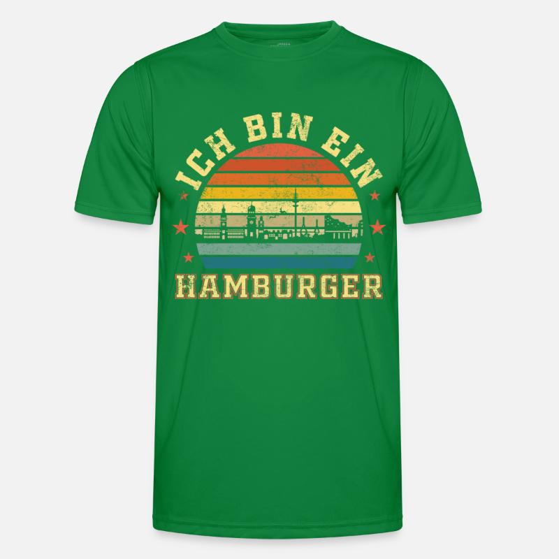 Ich bin ein Hamburger Männer Funktions-T-Shirt