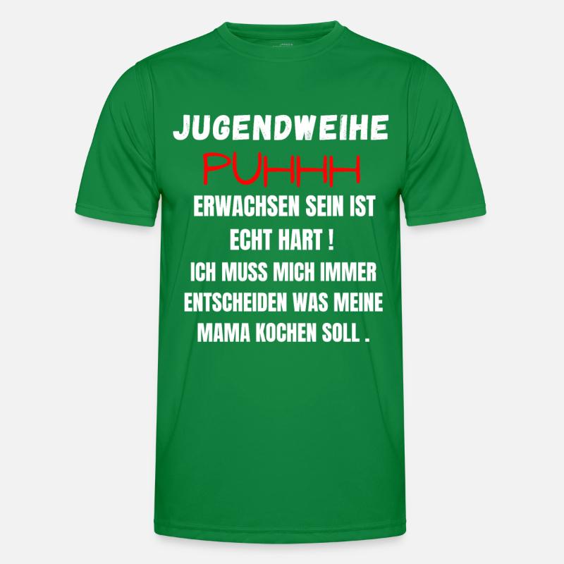 Jugendweihe 2021 | Lustiges Jugendweihe Geschenk Männer Funktions-T-Shirt