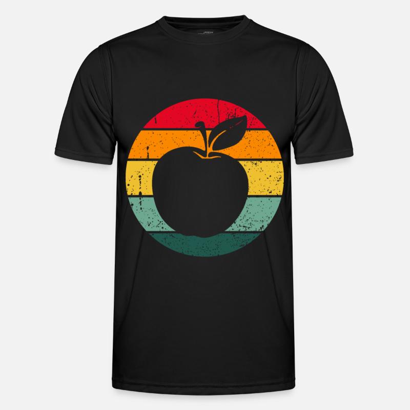 Vintage Retro Apple Fruit Apple Tree Gift Idea Men's Functional T-Shirt