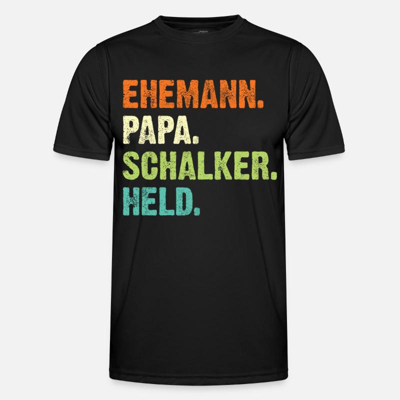 Gelsenkirchen Ehemann Papa Schalker Held Retro Männer Funktions-T-Shirt