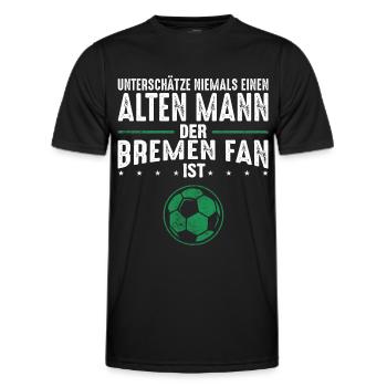 Bremen Fan Fußballfan Fanclub Männer Geschenk - Männer Funktions-T-Shirt - Schwarz - Vorne - AI Model Male 178 dark (178cm)