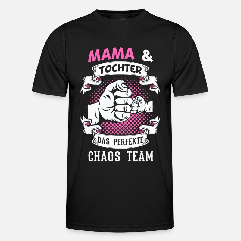 Mama & Tochter Partnerlook Geschenkidee - Männer Funktions-T-Shirt - Schwarz