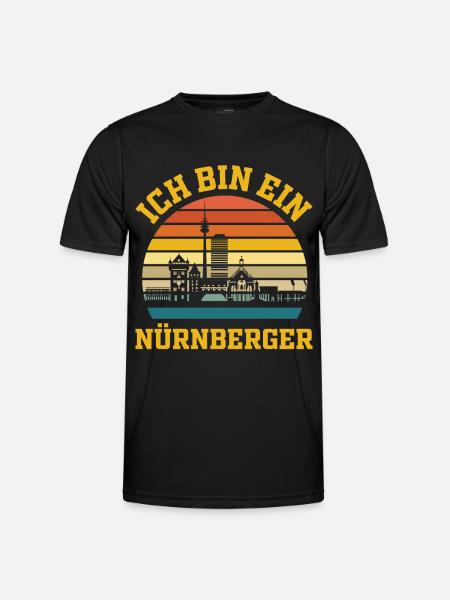 Nürnberg | Ich bin ein Nürnberger - Männer Funktions-T-Shirt - Schwarz