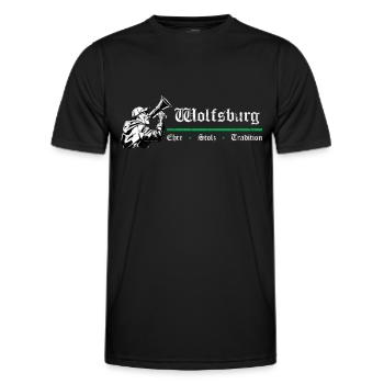 Wolfsburg Honor Pride Tradition - T-shirt sport Homme - noir - Devant - AI Model Male 178 dark (178cm)