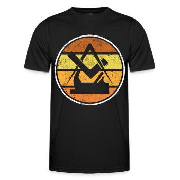 Tischler - Männer Funktions-T-Shirt - Schwarz - Vorne - AI Model Male 178 dark (178cm)