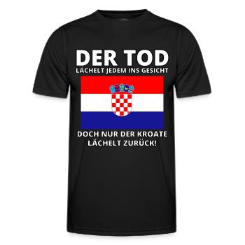 Balkan Hrvatska Apc Balkan Jebiga Hrvatska Kroate - Männer Funktions-T-Shirt - Schwarz - Vorne - AI Model Male 178 dark (178cm)