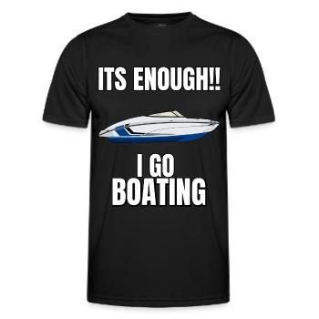 Boot Regatta . Motorboot Motoryacht . Yacht Segeln - Männer Funktions-T-Shirt - Schwarz - Vorne - AI Model Male 178 dark (178cm)