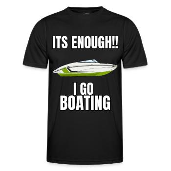 Boot Regatta . Motorboot Motoryacht . Yacht Segeln - Männer Funktions-T-Shirt - Schwarz - Vorne - AI Model Male 178 dark (178cm)
