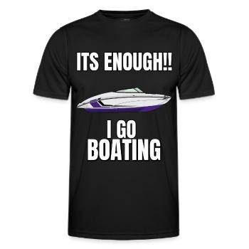 Boot Regatta . Motorboot Motoryacht . Yacht Segeln - Männer Funktions-T-Shirt - Schwarz - Vorne - AI Model Male 178 dark (178cm)