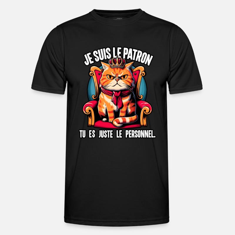 Ich bin der , Katze. Männer Funktions-T-Shirt