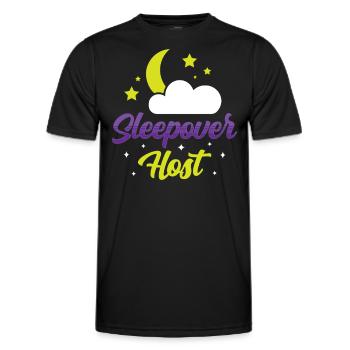 Hôtes d’une nuit Nuitée - T-shirt sport Homme - noir - Devant - AI Model Male 178 dark (178cm)