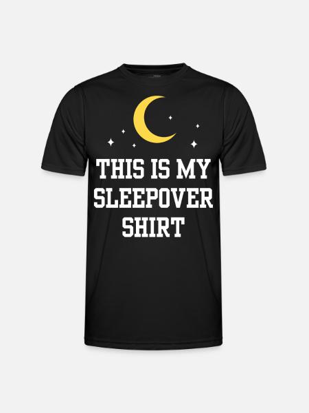 C’est ma soirée sleepover shirt - T-shirt sport Homme - noir