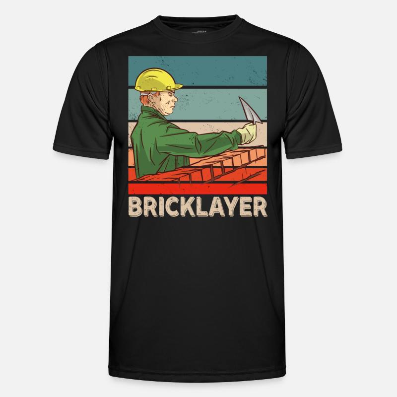 Maçon Brique Artisans Maçonnerie T-shirt sport Homme