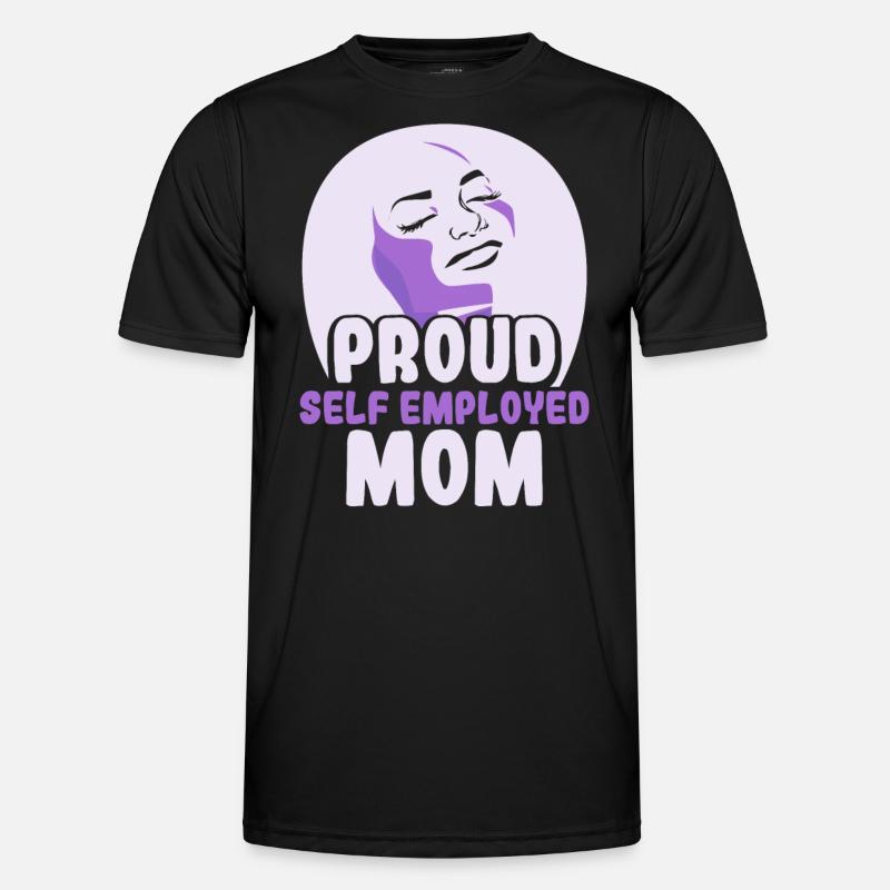 Stolze Selbständige Mutter Selbstständig - Männer Funktions-T-Shirt - Schwarz