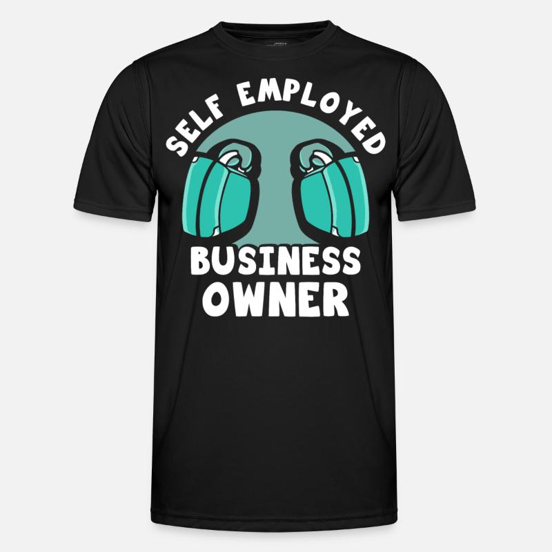Selbständiger Geschäftsinhaber Selbstständig - Männer Funktions-T-Shirt - Schwarz