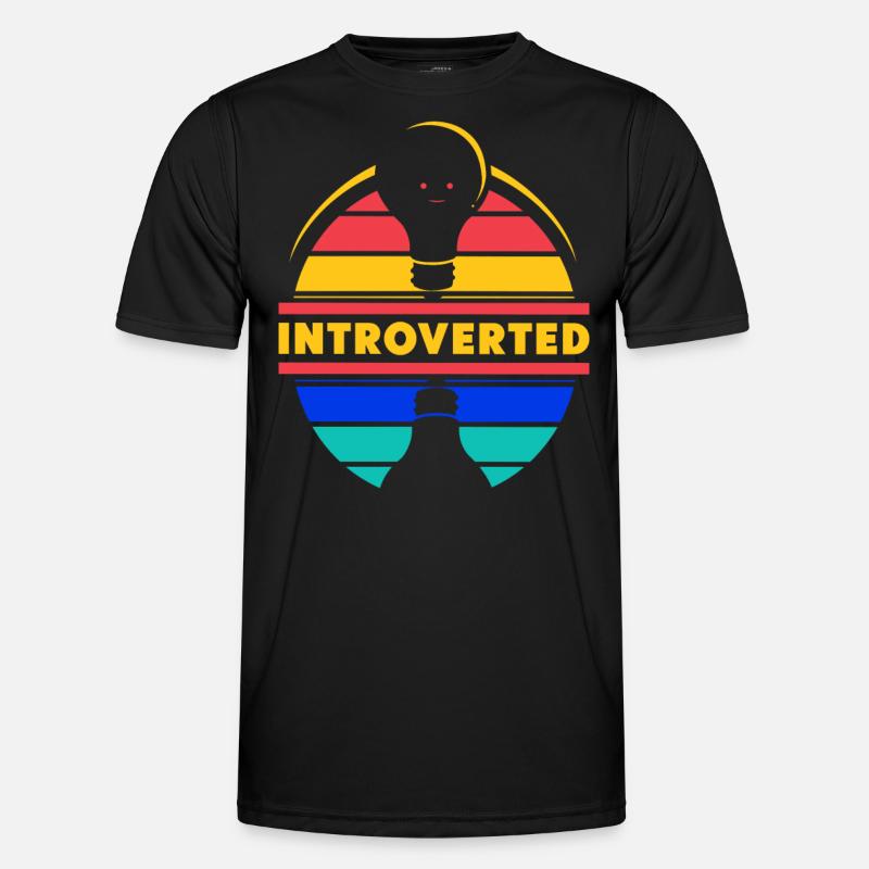 Introvertiert Introvertierter Sarkasmus Schüchtern - Männer Funktions-T-Shirt - Schwarz