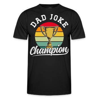 Dad Joke Papa Witz Jokes Vater - Männer Funktions-T-Shirt - Schwarz - Vorne - AI Model Male 178 dark (178cm)