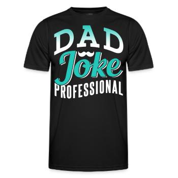 Papa Blague Papa Blague Père Blagues - T-shirt sport Homme - noir - Devant - AI Model Male 178 dark (178cm)