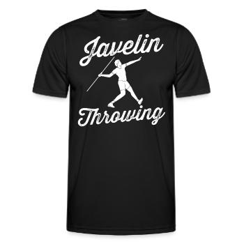 Speerwerfen Speerwerfer Speerwurf Speer - Männer Funktions-T-Shirt - Schwarz - Vorne - AI Model Male 178 dark (178cm)