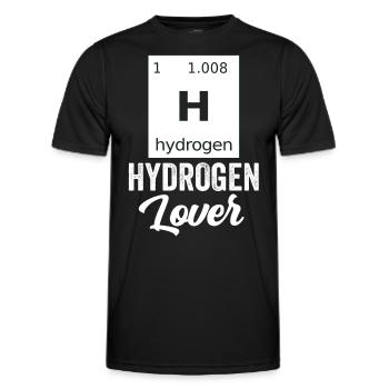 Hydrogen Lover Element Énergie hydrogène - T-shirt sport Homme - noir - Devant - AI Model Male 178 dark (178cm)