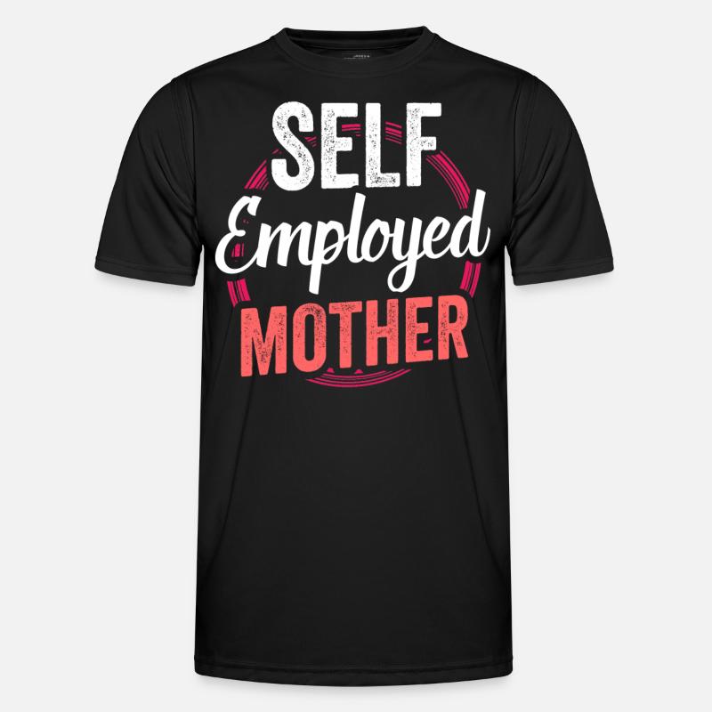 Selbstständige Mutter Freelancer Selbstständig - Männer Funktions-T-Shirt - Schwarz
