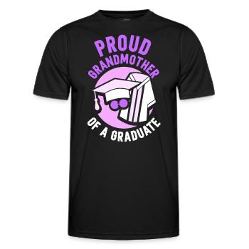 Proud Grandmother Of a Graduate Graduate - Men's Functional T-Shirt - black - Front - AI Model Male 178 dark (178cm)