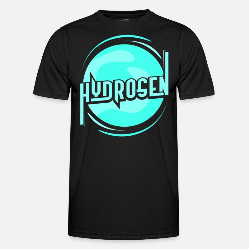 Wasserstoff Energie Element Hydrogen - Männer Funktions-T-Shirt - Schwarz
