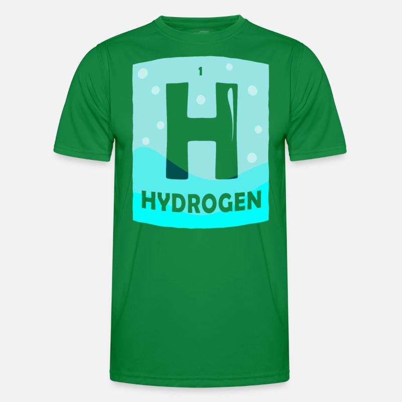Hydrogène Énergie Hydrogène Élément T-shirt sport Homme