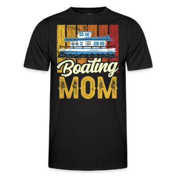 Boating Mother Yacht Boating BoatIng Boat - Men's Functional T-Shirt - black - Front - AI Model Male 178 dark (178cm)