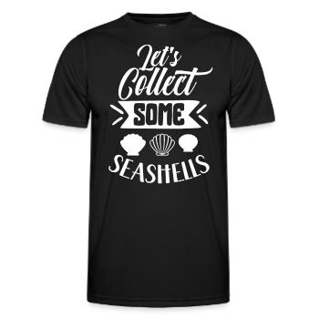 Let's Collect Shells Shell Collector Shell - Men's Functional T-Shirt - black - Front - AI Model Male 178 dark (178cm)