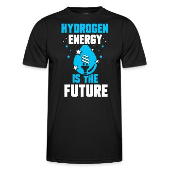 L’énergie de l’hydrogène est l’avenir de l’hydrogène - T-shirt sport Homme - noir - Devant - AI Model Male 178 dark (178cm)