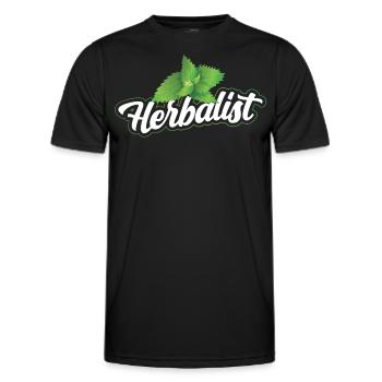 Herb Collector Herb Garden Herbes aromatiques - T-shirt sport Homme - noir - Devant - AI Model Male 178 dark (178cm)