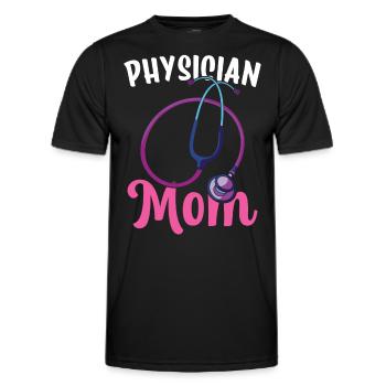 Médecin Mère Profession Médecin Médecin Médecin - T-shirt sport Homme - noir - Devant - AI Model Male 178 dark (178cm)