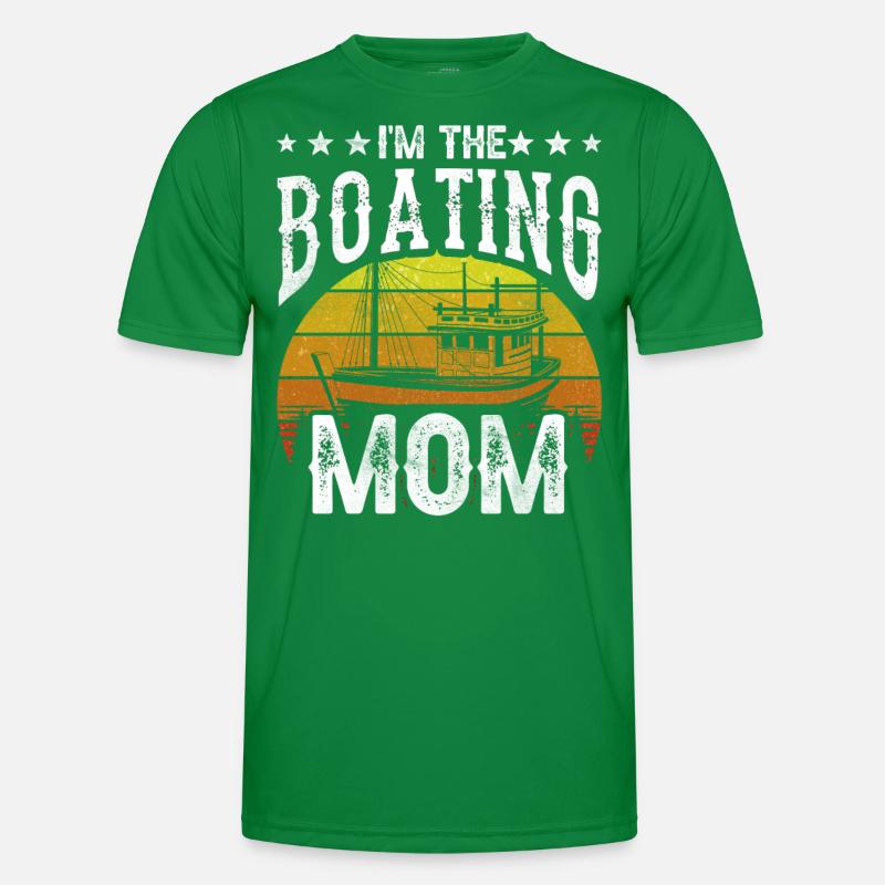 Ich Bin Die Bootfahrende Mutter Boot Bootfahren Männer Funktions-T-Shirt