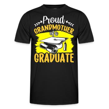 Proud Grandmother Of a Graduate Graduate - Men's Functional T-Shirt - black - Front - AI Model Male 178 dark (178cm)