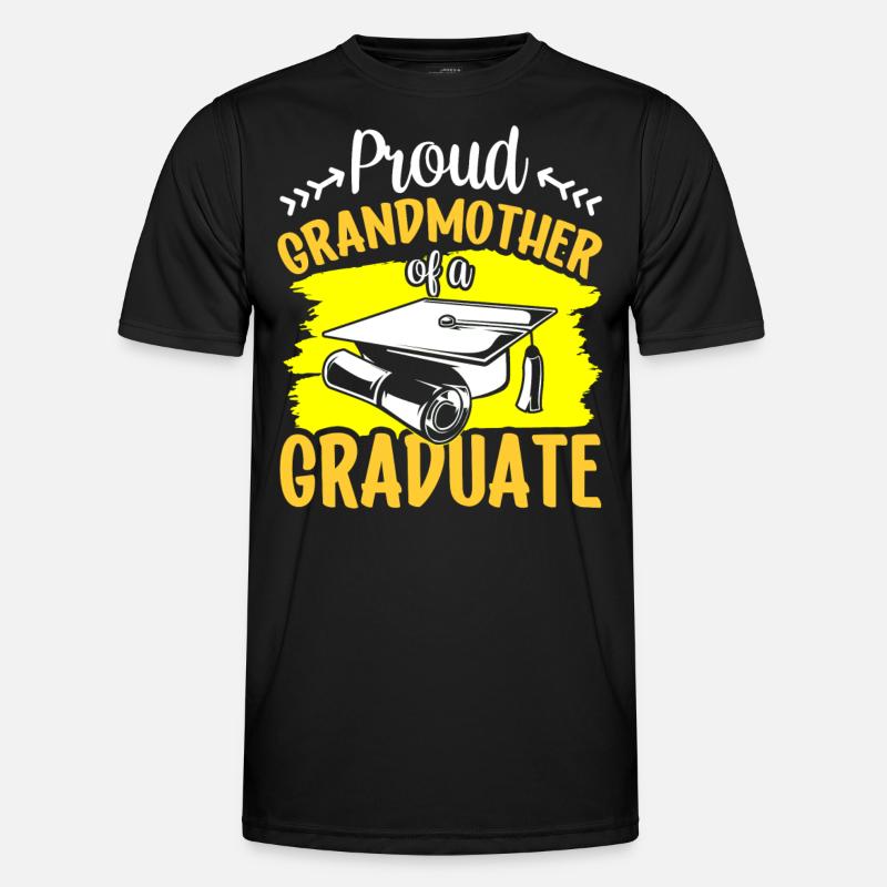 Stolze Großmutter Eines Absolventen Absolvent - Männer Funktions-T-Shirt - Schwarz