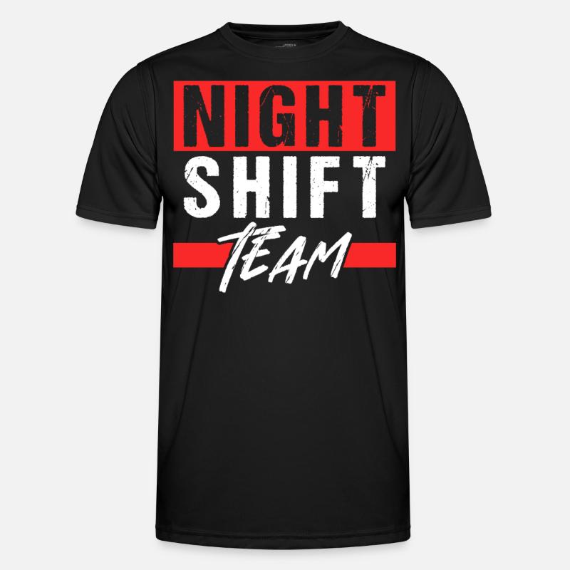 Night Shift Team Work Colleague Night Shift Men's Functional T-Shirt