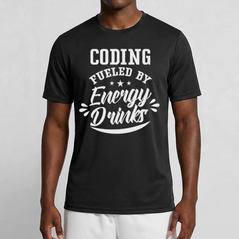 Programmation avec Energydrinks Code Coding Coder T-shirt sport Homme
