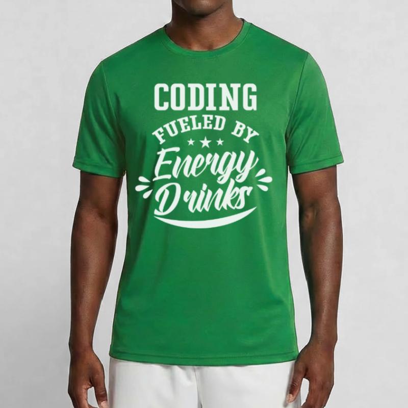 Programmieren Mit Energydrinks Code Coding Coder Männer Funktions-T-Shirt