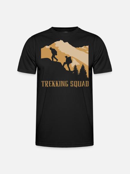 Trekking Team Hike Hiking Hikers - Men's Functional T-Shirt - black