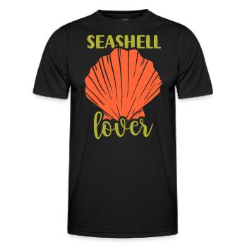 Shell Lovers Collect Shell Collector Shells - Men's Functional T-Shirt - black - Front - AI Model Male 178 dark (178cm)