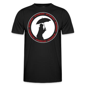 Meteorologe Wettervorhersage Meteorologie Beruf - Männer Funktions-T-Shirt - Schwarz - Vorne - AI Model Male 178 dark (178cm)