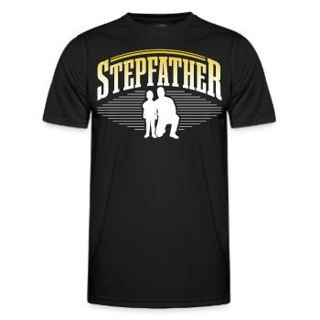 Beau-père Fête des pères Beau-père Beau-père - T-shirt sport Homme - noir - Devant - AI Model Male 178 dark (178cm)